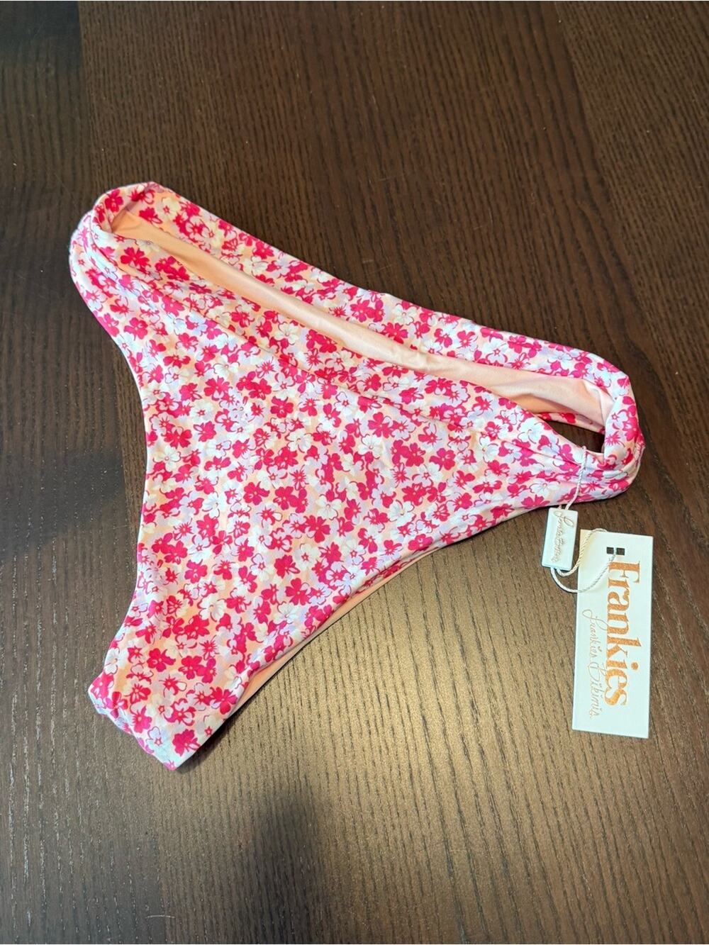 Frankies Bikinis NWT Floral Sea Bottom Bikini Bottoms Size S